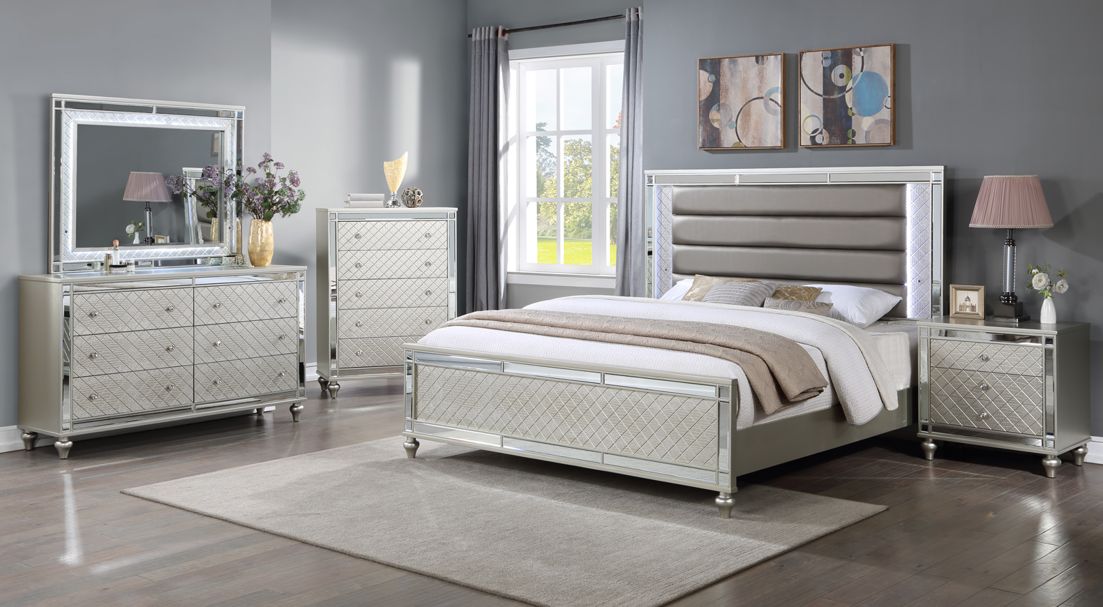 Crown Mark Cristian Queen Bed