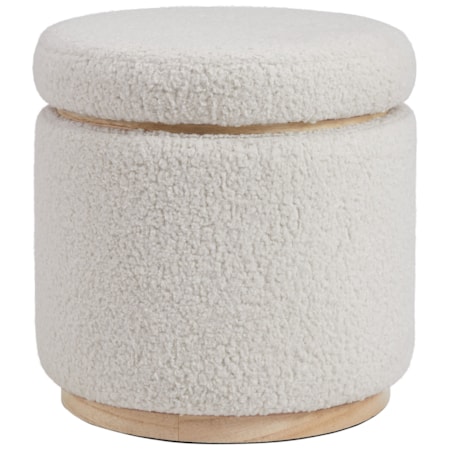 Round Storage Ottoman