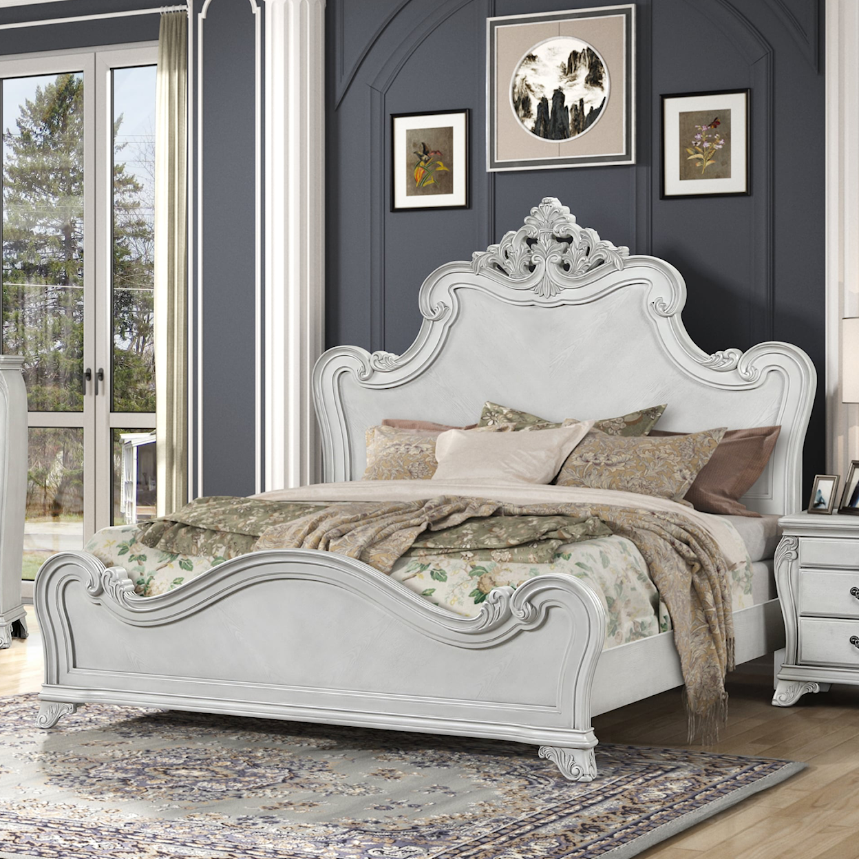 New Classic Furniture Cambria Hills King Arched Bed