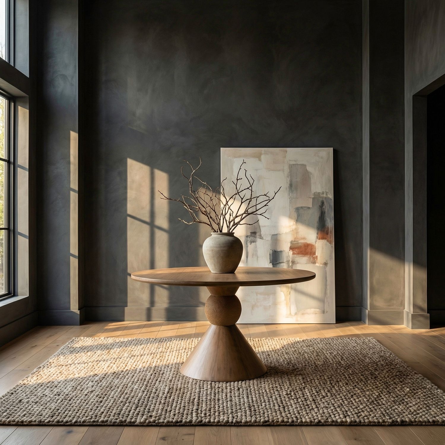 54" Round Pedestal Dining Table