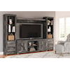 Signature Design by Ashley Wynnlow Entertainment Center with Pier Shelving