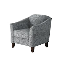 Accent Chair with Sloped Arms