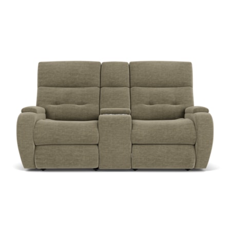 Power Reclining Console Loveseat