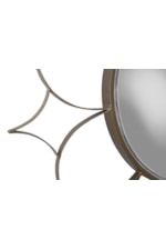 Furniture Classics  Mid-Century Modern Decorative Mirror with Flower Design