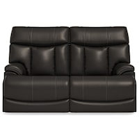 Casual Reclining Loveseat with Power Headrest and Lumbar