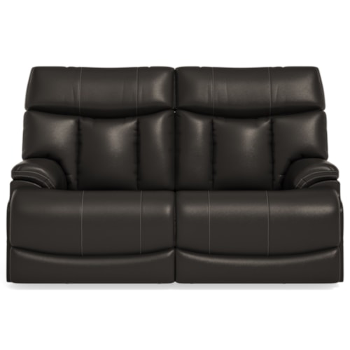 Casual Reclining Loveseat with Power Headrest and Lumbar