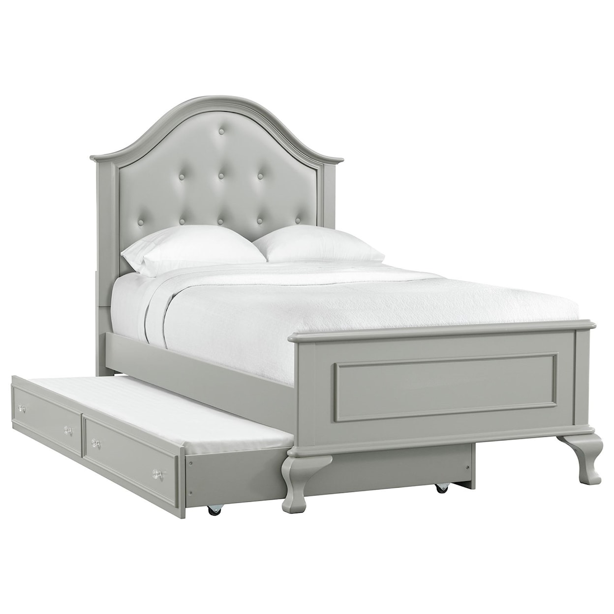 Elements Jesse Twin Upholstered Trundle Bed