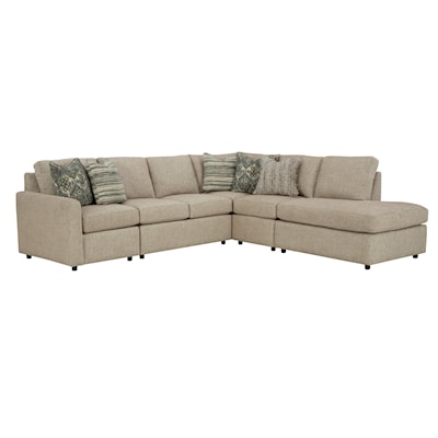 Craftmaster 738050 4-Piece Sectional Sofa