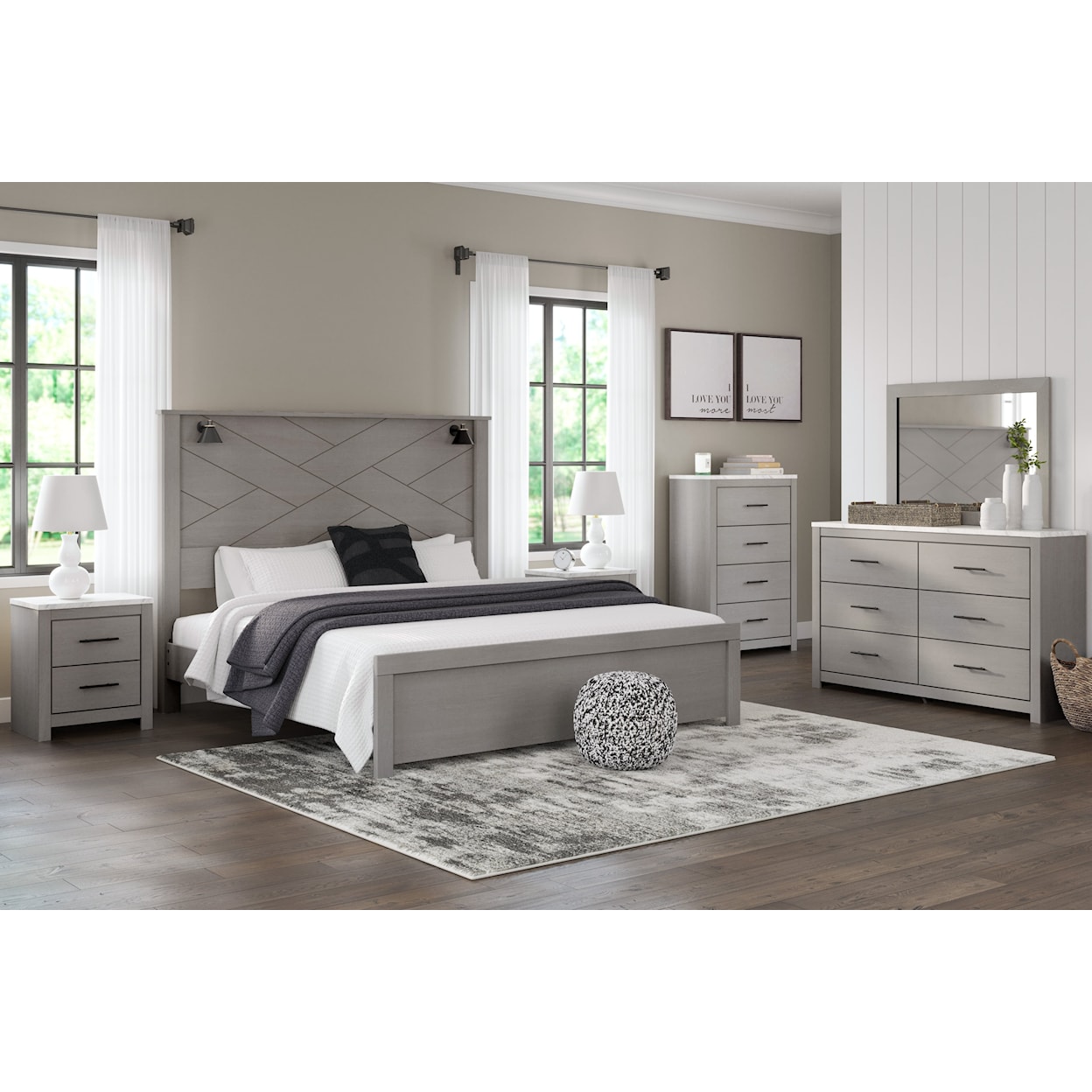 Ashley Signature Design Cottonburg King Panel Bed