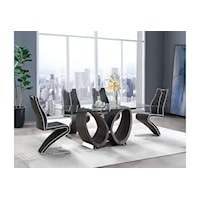 Contemporary 4-Chair Dining Set