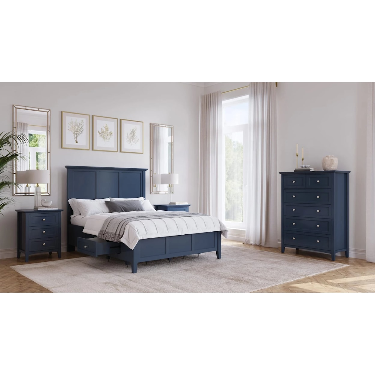 Modus International Grace Blueberry Bedroom Set
