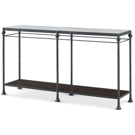 1-Shelf Metal Console Table