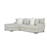 Transitional 2-Piece Sectional Sofa with Left-Arm Facing Chaise