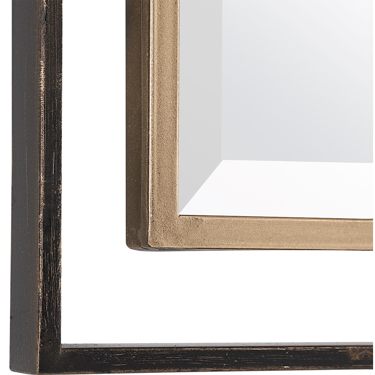 Uttermost Mirrors Carrizo Gold & Bronze Rectangle Mirror