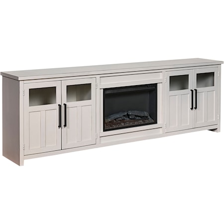 98&quot; Fireplace Console