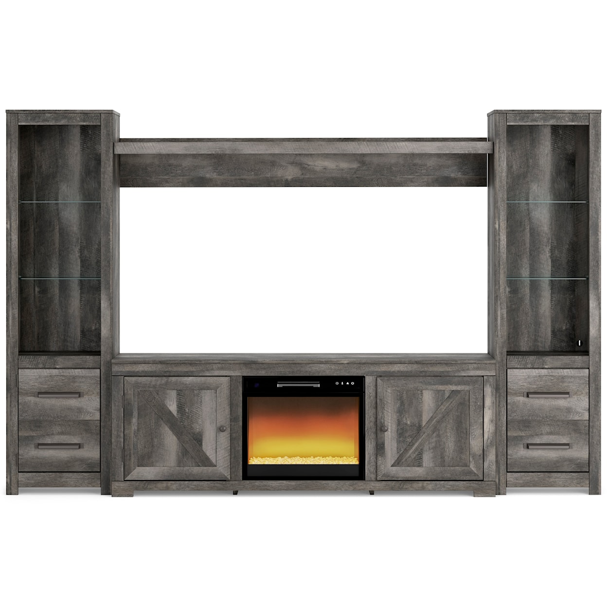Signature Design by Ashley Wynnlow Entertainment Center with Electric Fireplace