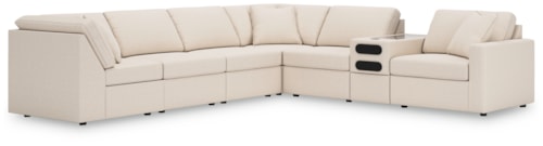 7-Piece Sectional with Audio Console