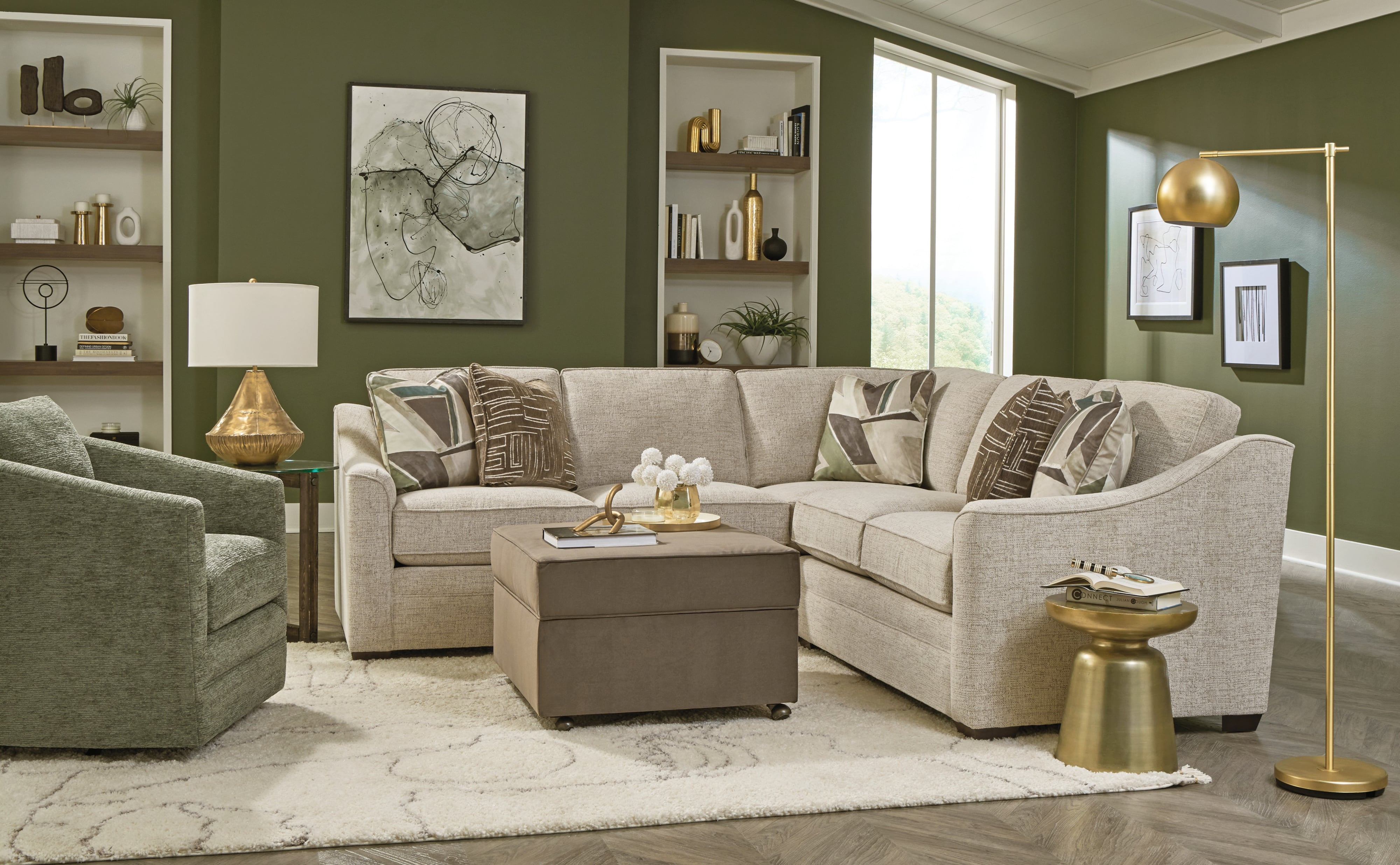 Craftmaster F9 Design Options 2 Pc Customizable Sectional Sofa