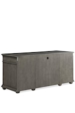 Riverside Furniture Sloane Transitional Credenza with USB Outlets and File Drawers