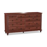 Traditional Triple Dresser with Soft-Close Drawers