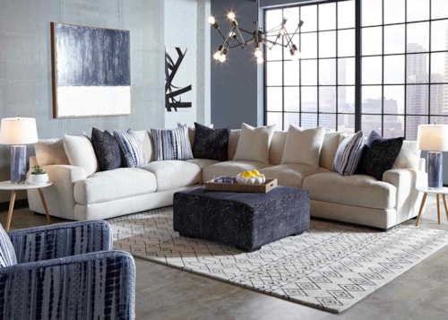 Contemporary 4-Piece Sectional Sofa