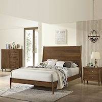 Mid-Century Modern 3-Piece King Bedroom Set