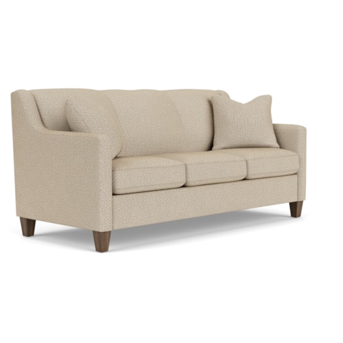 Contemporary Sofa with Angled Track Arms
