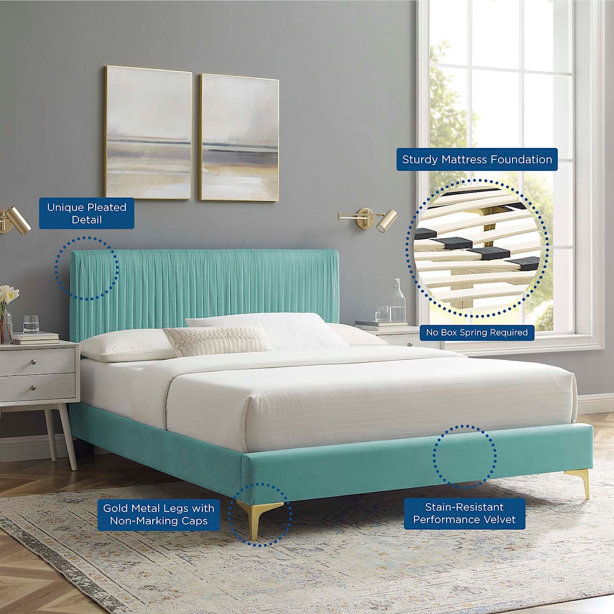 Modway Peyton King Platform Bed