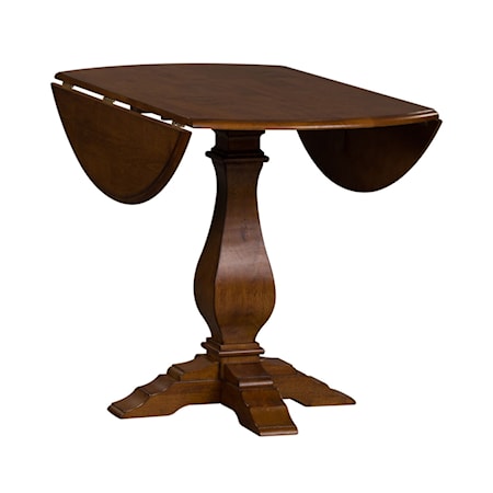 Drop Leaf Pedestal Table