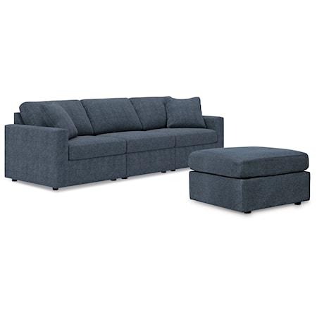 3-Piece Sectional And Ottoman