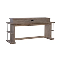 Contemporary Console Bar Table with USB Ports