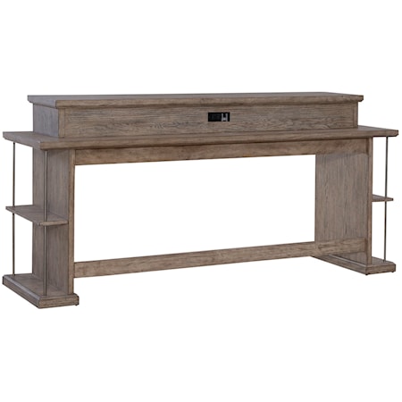 Contemporary Console Bar Table with USB Ports