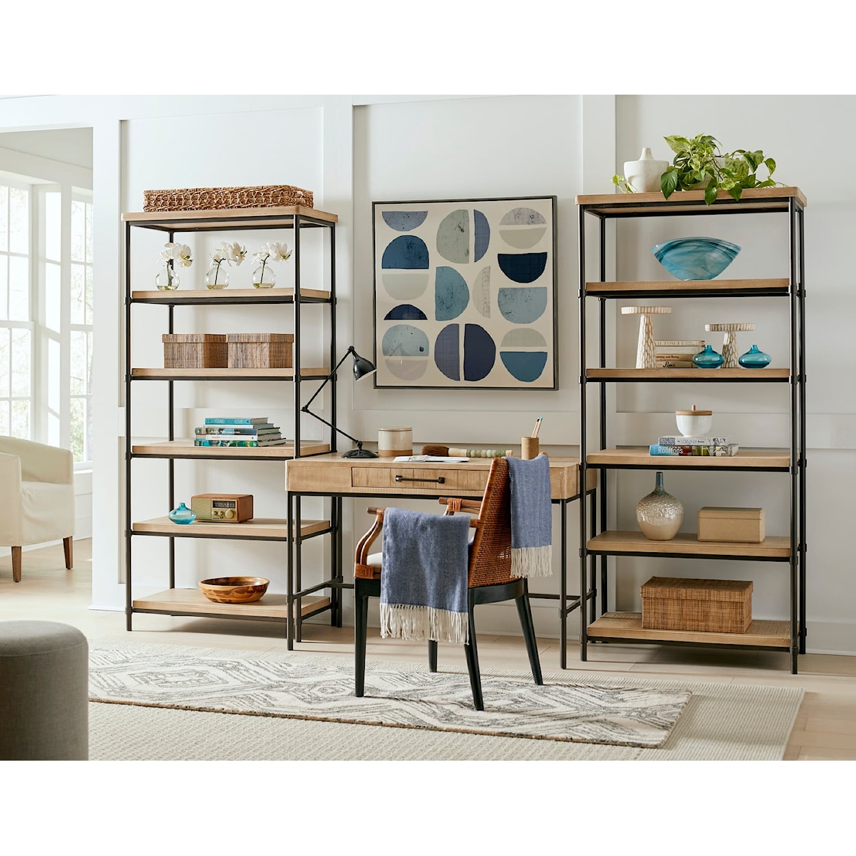 Aspenhome Logan Open 6-Shelf Bookcase