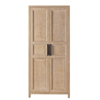 Farmhouse 2-Door Utility Cabinet with Adjustable Shelves and Drawers