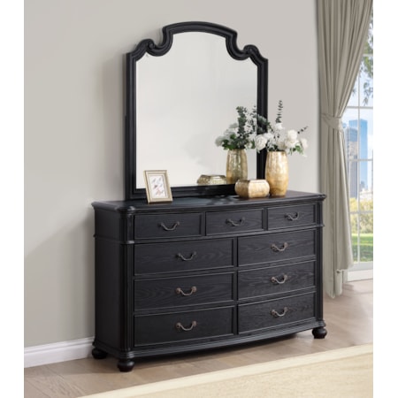 Celina 9-drawer Dresser w/ Mirror