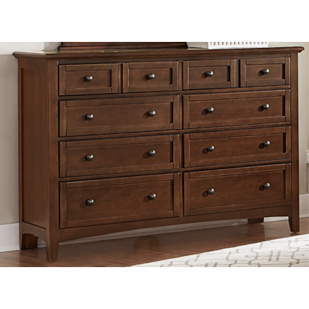 8-Drawer Dresser and Landscape Mirror Set