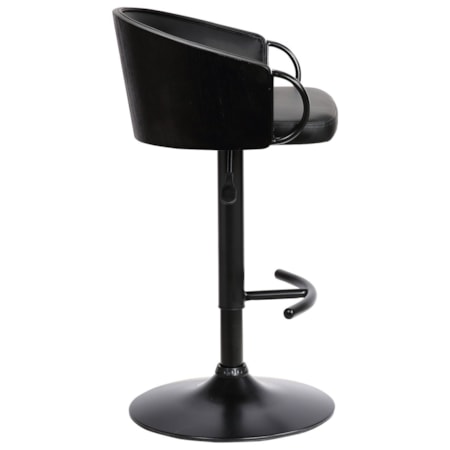 Upholstered Adjustable Bar Stool