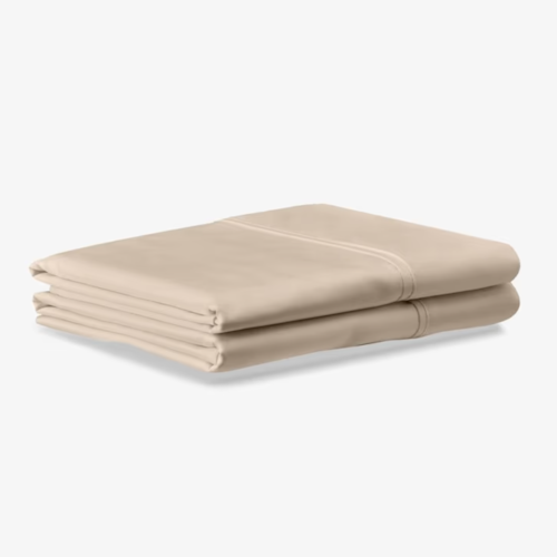 Queen Tempur Luxe Egyptian Cotton Pillowcase Set Sandstone Linens