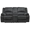 Ashley Furniture Signature Design Draycoll Double Reclining Loveseat w/ Console