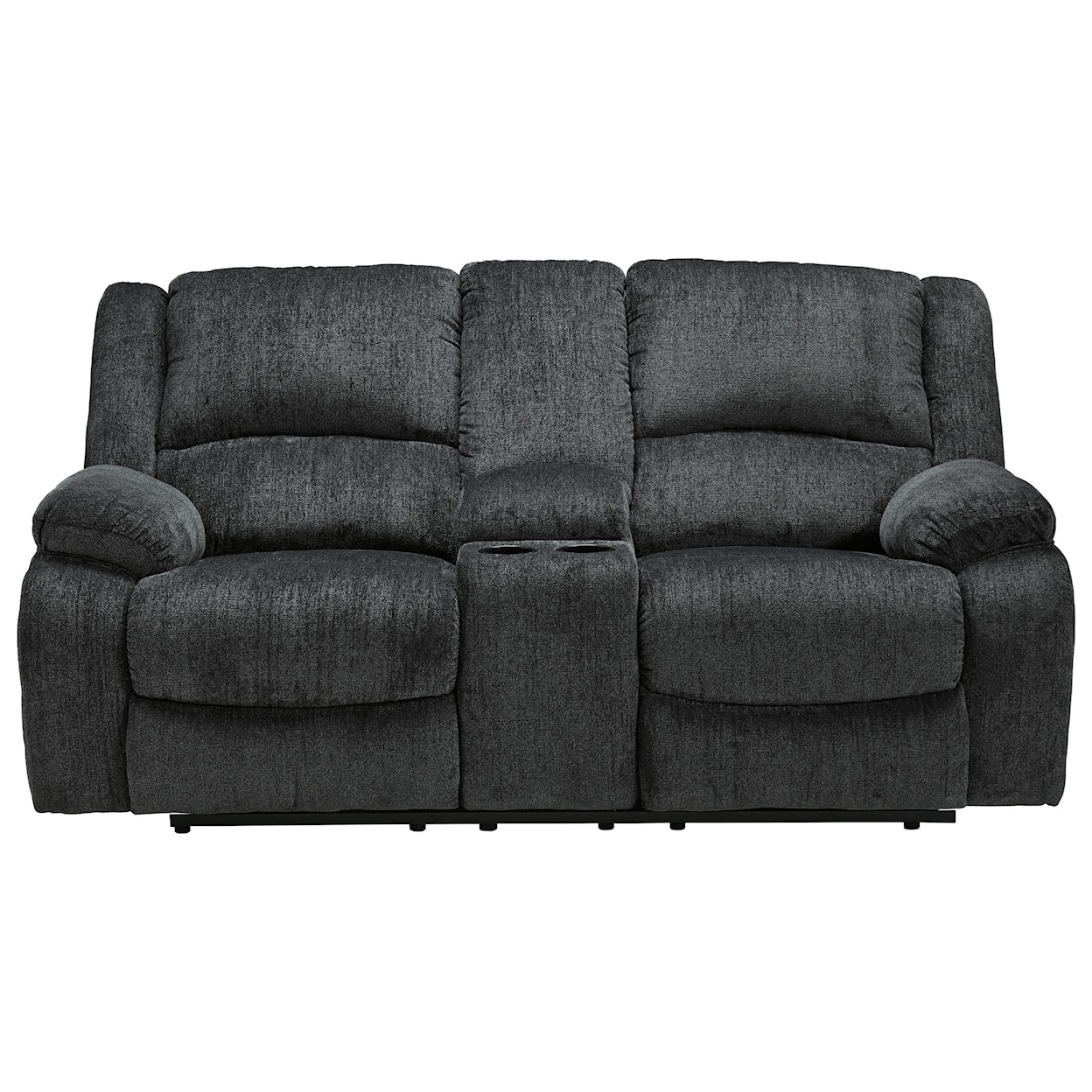 Ashley Furniture Signature Design Draycoll Double Reclining Loveseat w/ Console