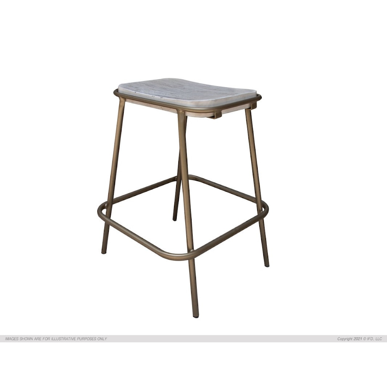 International Furniture Direct Sahara 24" Stool