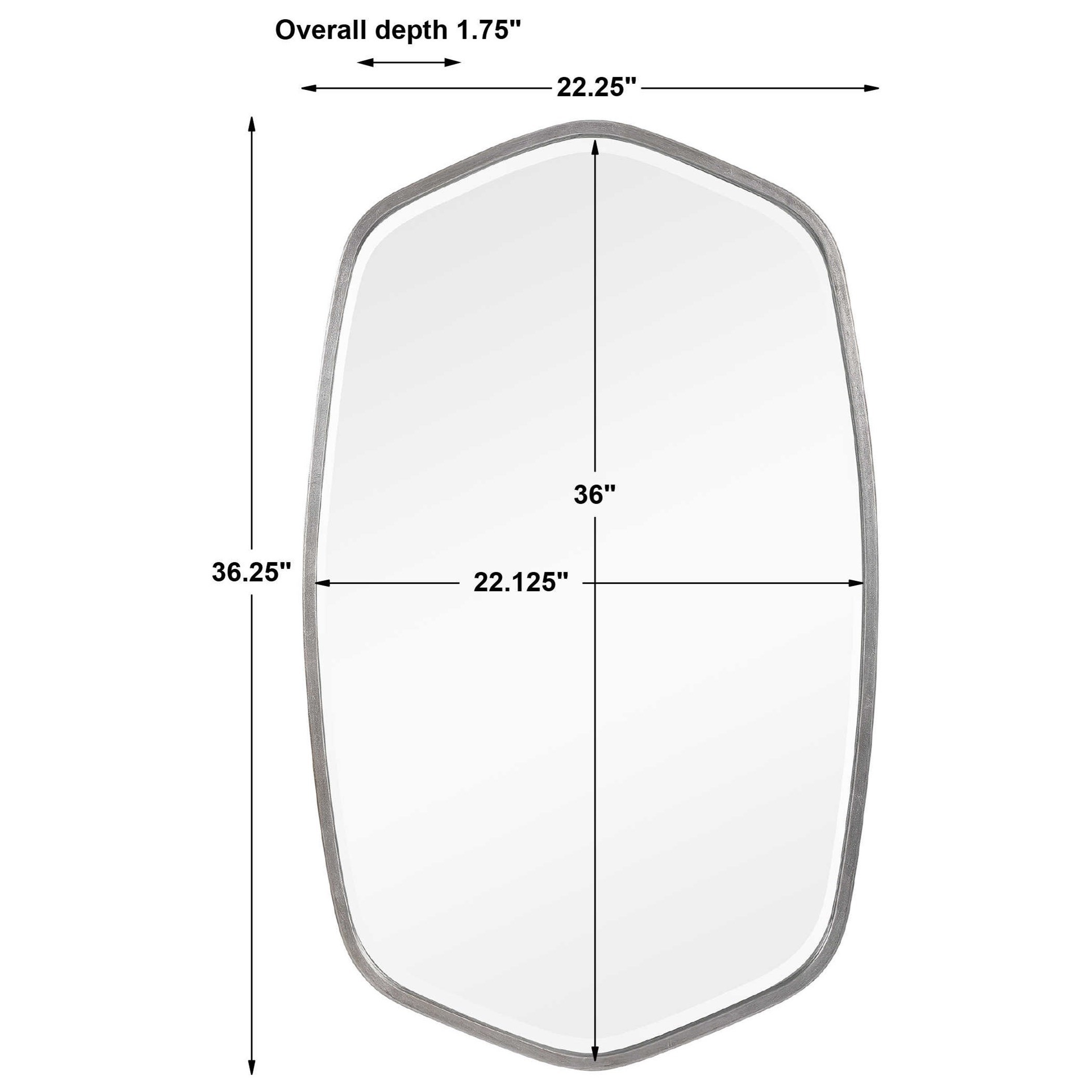 Uttermost Mirrors Duronia Brushed Silver Mirror