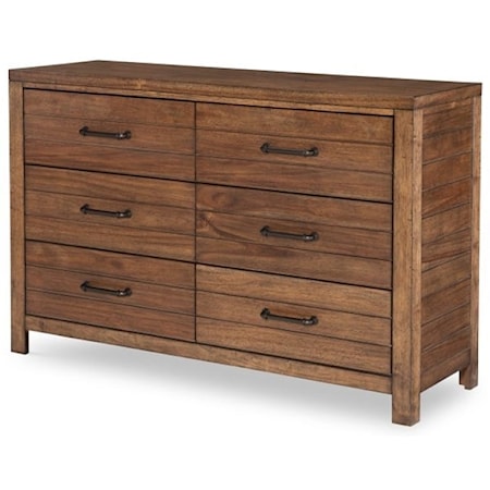 Causal Contemporary 6-Drawer Dresser