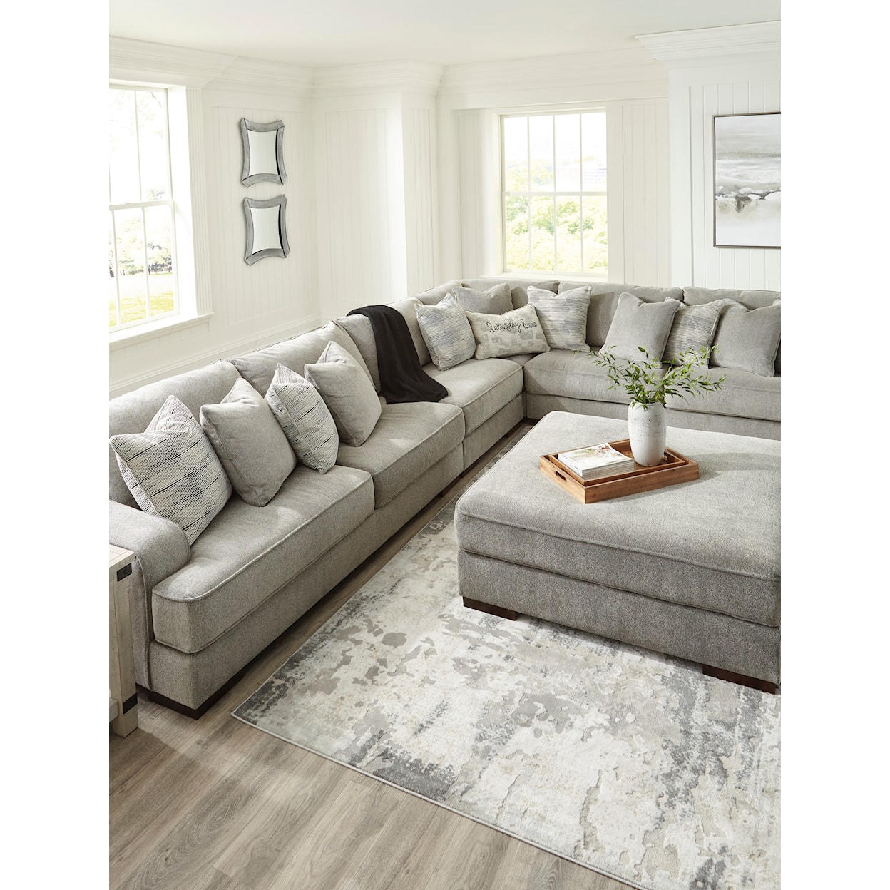 Signature Design by Ashley Bayless 4-Piece Sectional Sofa