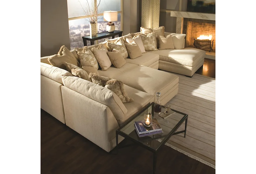 7100 Sectional Sofa by Huntington House at Thornton Furniture