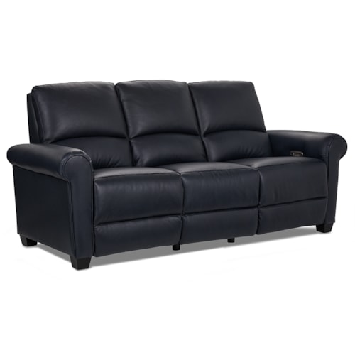 Transitional Power Reclining Sofa w/ Headrest
