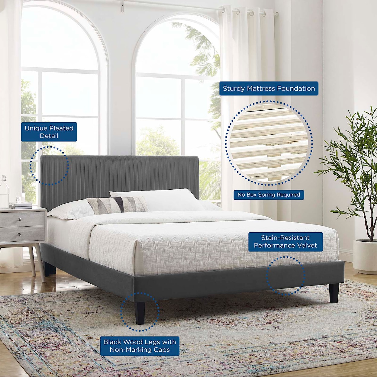 Modway Peyton King Platform Bed