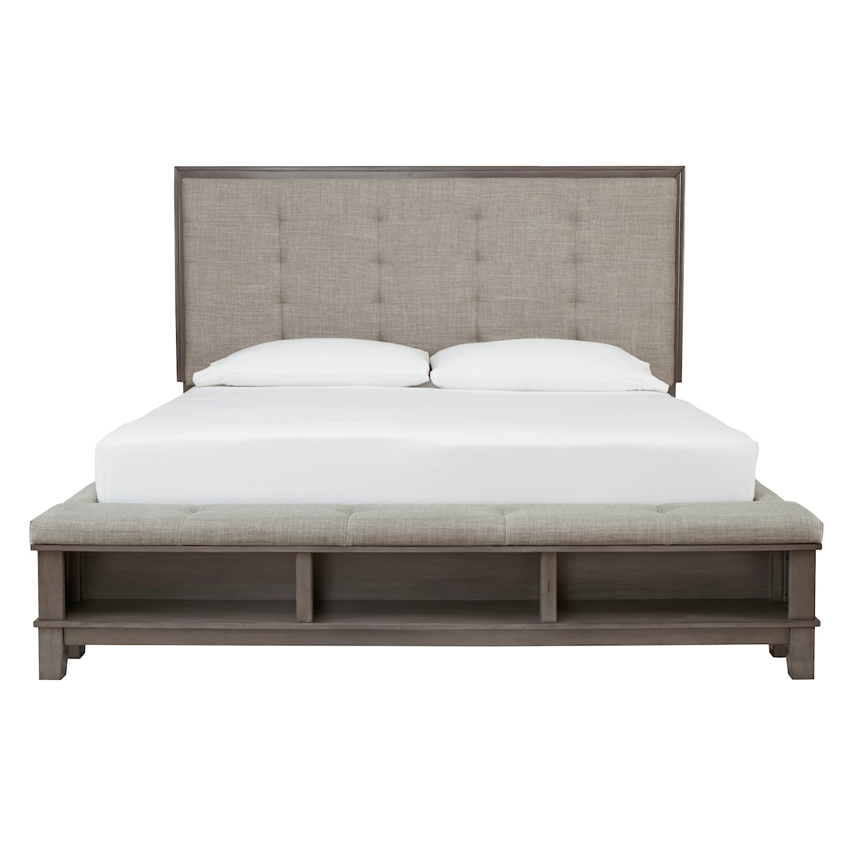 Ashley Furniture Benchcraft Hallanden Queen Panel Bed with Storage