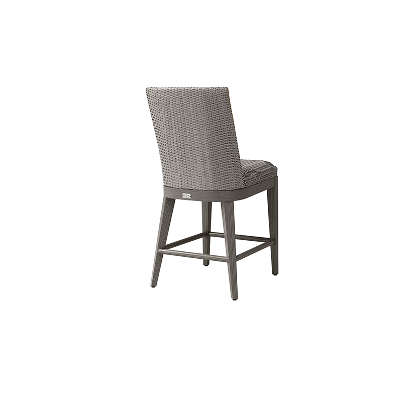 Ebel Siena Woven-Cushion Armless Counter Chair