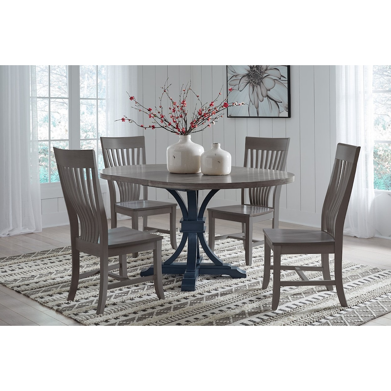 John Thomas Curated Collection Two-Tone Dining Set